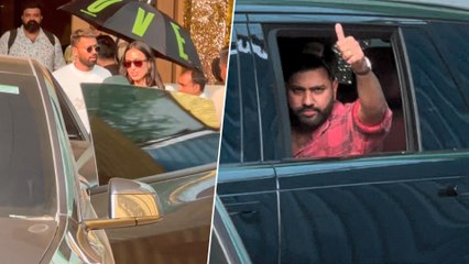 Hardik Pandya Slays With GF Mahieka Sharma In A Lamborghini While Rohit Sharma Rides His Range Rover! Mumbai Airport Diaries!