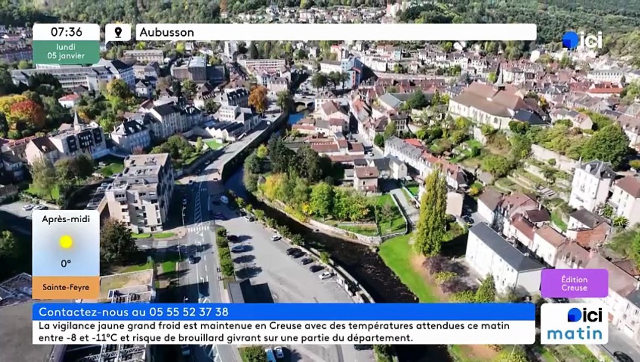 05/01/2026 - ici matin par ici Creuse en vidéo