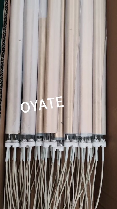 380V 5750W Medium Wave Gold Coated Quartz Twin Tube IR Emitter