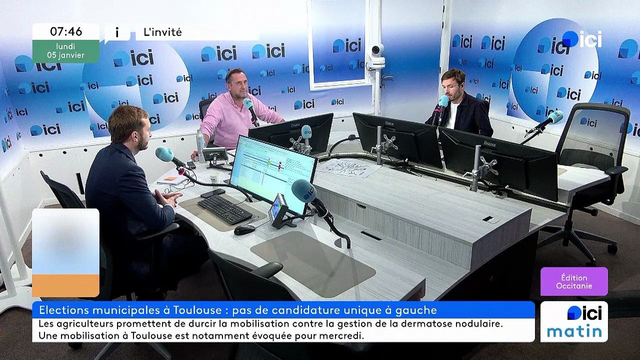 7h45 L'invité d'ici matin François Piquemal, candidat LFI aux municipales à Toulouse