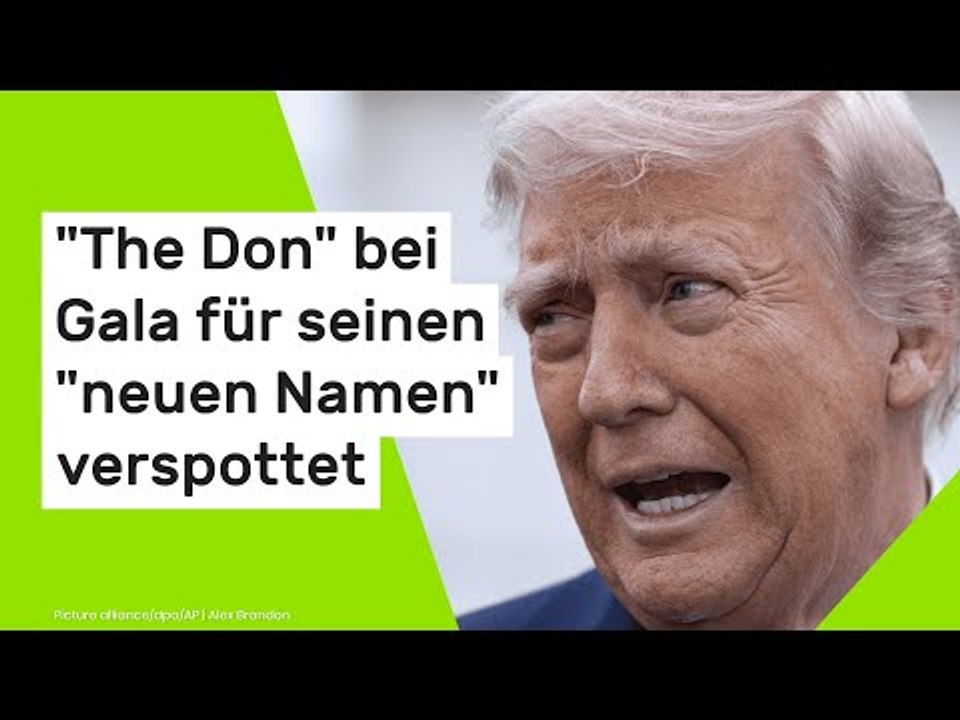 Donald Trump: 'The Don' bei Gala für seinen 'neuen Namen' verspottet