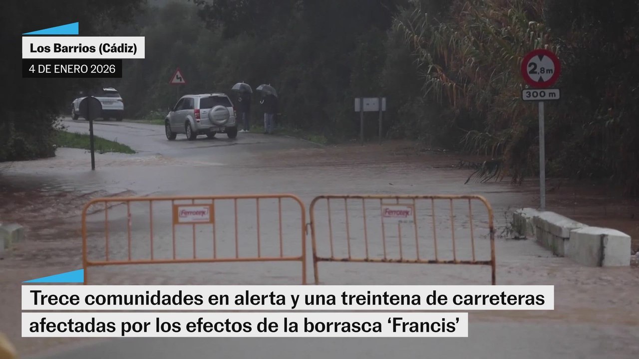 Trece comunidades en alerta por la borrasca ‘Francis’ y más de 400 familias desalojadas en Cádiz
