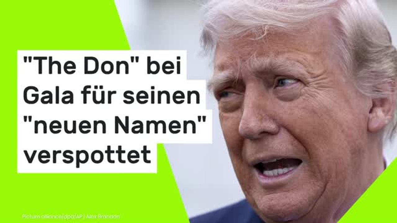 Donald Trump: 'The Don' bei Gala für seinen 'neuen Namen' verspottet