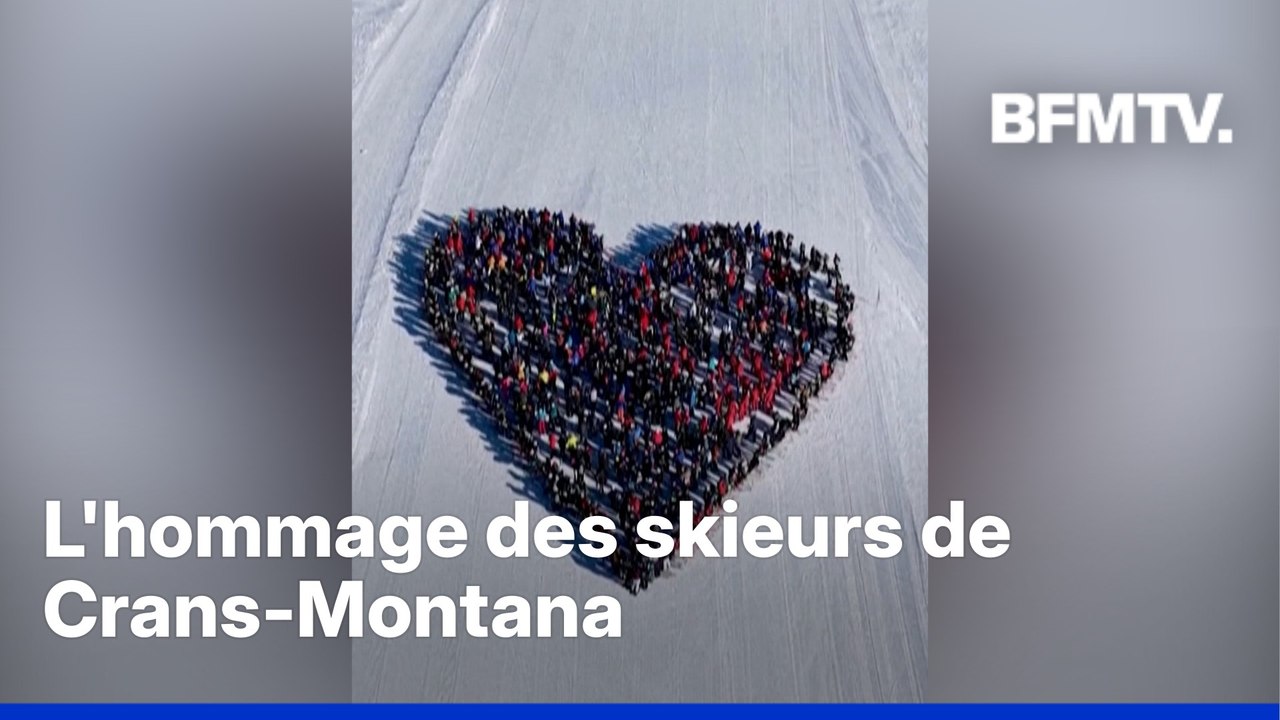 L'hommage des skieurs de Crans-Montana aux victimes de l'incendie