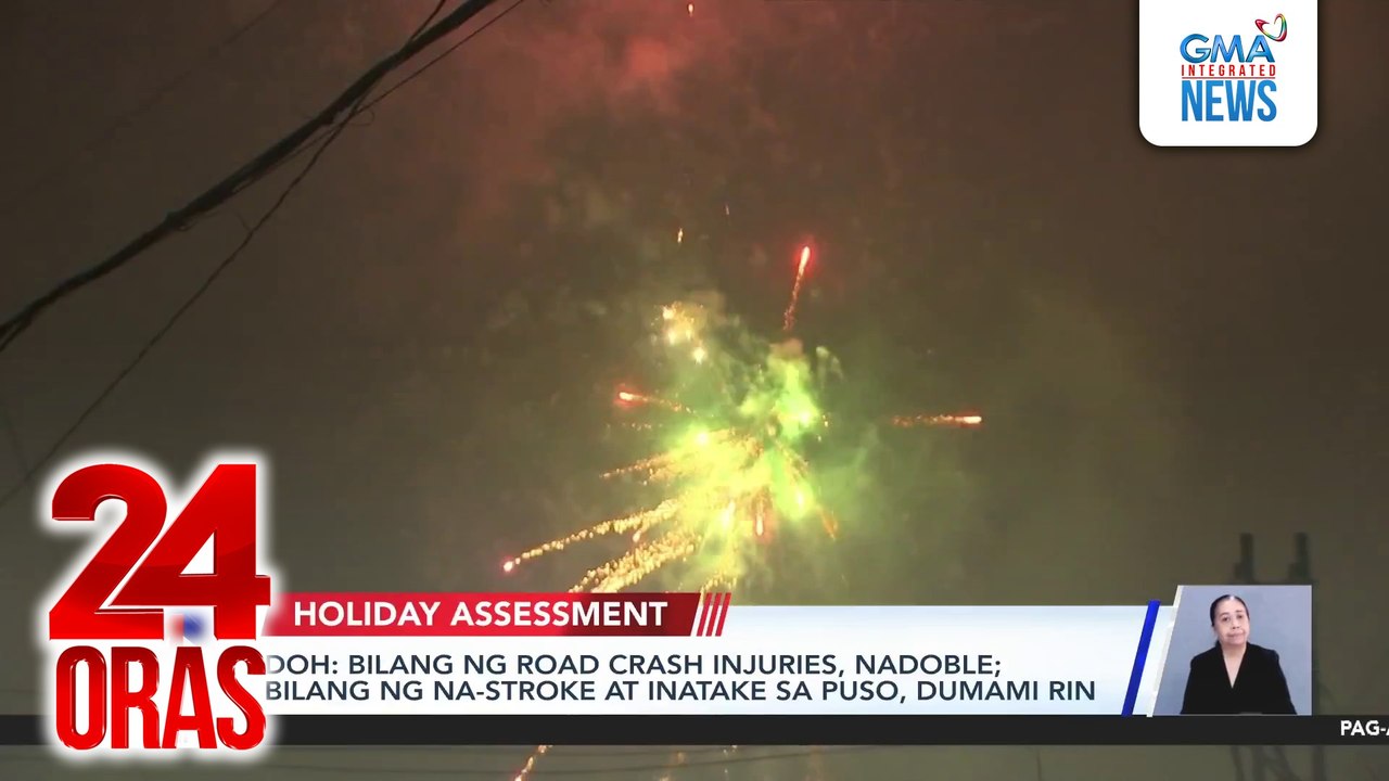 Bilang ng road crash injuries, nadoble; bilang ng na-stroke at inatake sa puso, dumami rin -- DOH | 24 Oras