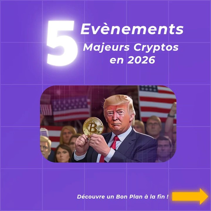 5 évènements majeurs cryptos en 2026  à suivre absolument ! 💰