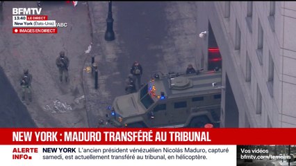 Capture de Nicolás Maduro: le président vénézuélien arrive au tribunal de New York