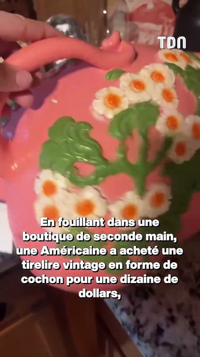 Elle achète une vieille tirelire en brocante et tombe sur un trésor caché