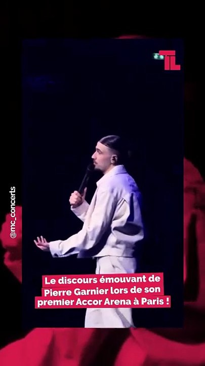 TÉLÉ-LOISIRS - - Le discours émouvant de Pierre Garnier lors de son premier Accor Arena à Paris
