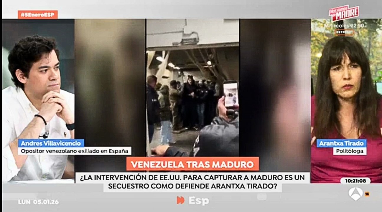 Un venezolano acaba con la activista chavista Arantxa Tirado y Pilar Losantos la remata con una simple pregunta