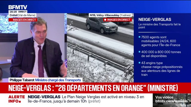 Neige: Philippe Tabarot indique une réduction de 15% de programmes de vols dans les aéroports parisiens