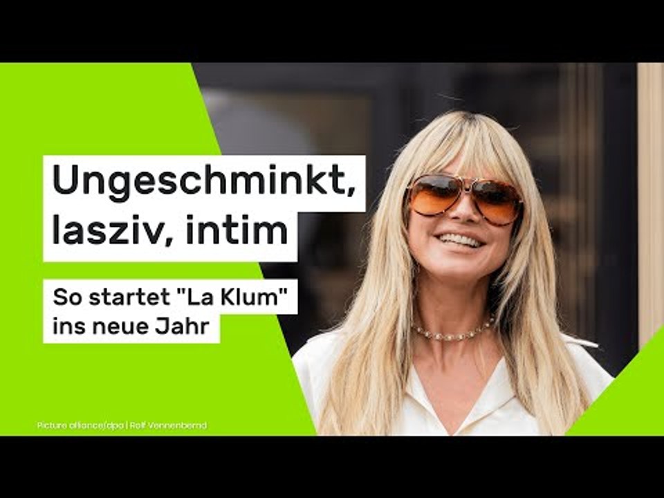 Ungeschminkt, lasziv, intim – so startet 'La Klum' ins neue Jahr