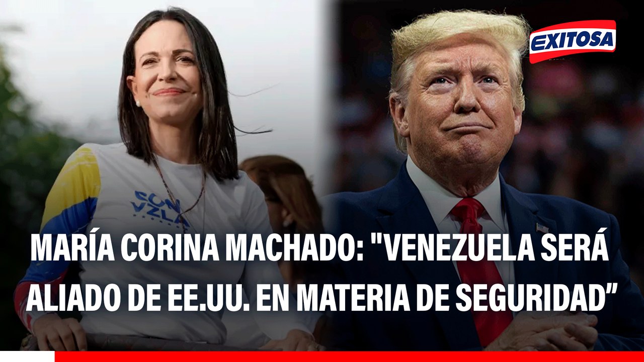 María Corina Machado: "Venezuela será el principal aliado de EE.UU. en materia de seguridad, energía, democracia y derechos humanos"