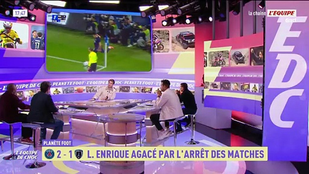 Luis Enrique agacé par les nouvelles interruptions du match face au Paris FC - Foot - Ligue 1 - PSG