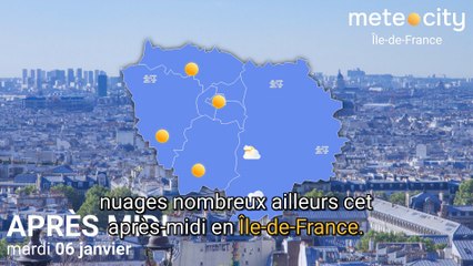Bulletin météo Île-de-France du mardi 06 janvier 2026