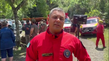 Governador Ratinho Junior agradece bombeiros e voluntários após jovem ser encontrado em Antonina