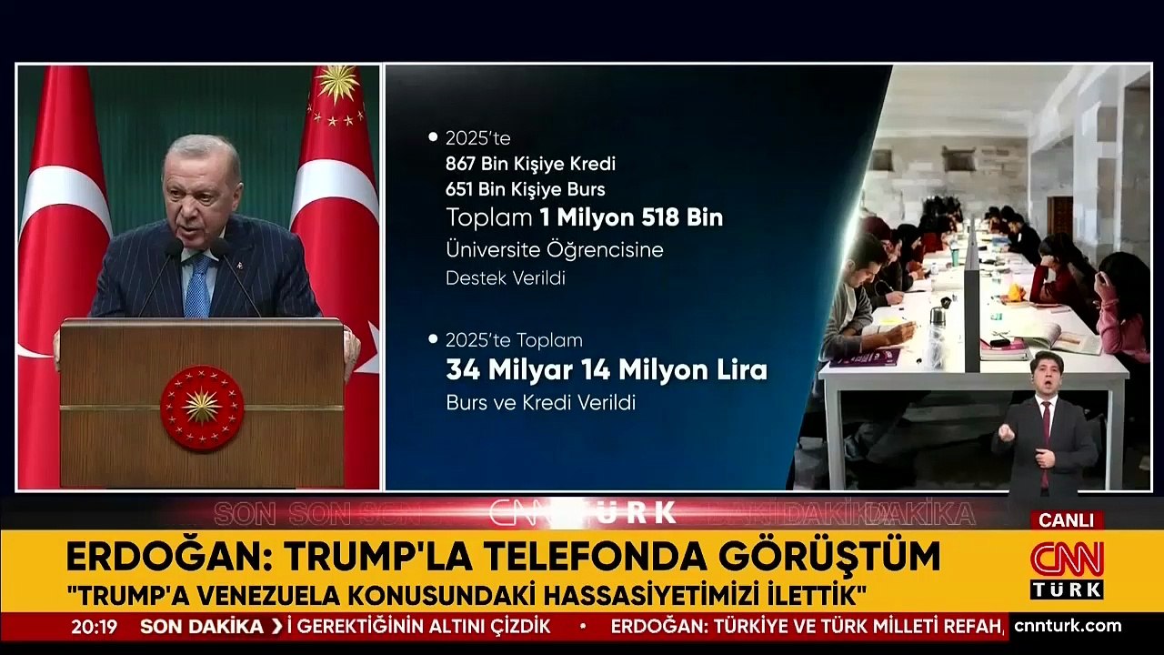 Cumhurbaşkanı Erdoğan'dan öğrencilere burs ve ö...