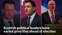 Scottish political leaders have varied priorities ahead of election