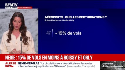 Neige-verglas: les compagnies aériennes doivent réduire de 15% le nombre de leurs vols à Roissy et Orly