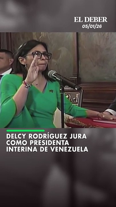 Delcy Rodríguez jura como presidenta interina de Venezuela
