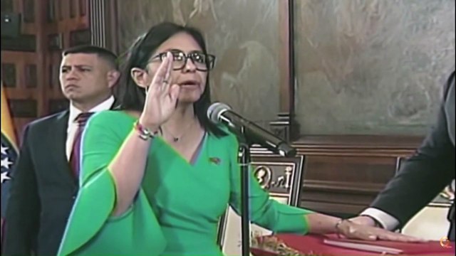 Delcy Rodríguez juró como presidenta de Venezuela