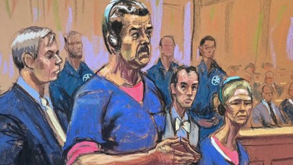 صور تخيلية نشرتها المحكمة الفيدرالية لجلسة محاكمة #مادورو في نيويورك