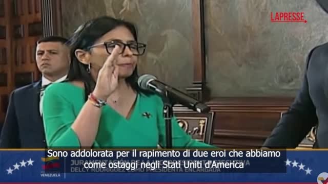 Il giuramento di Delcy Rodriguez come presidente ad interim del Venezuela | Il video