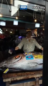 Un atún alcanza un precio récord de 3,1 millones de dólares en la primera subasta del año en Tokio