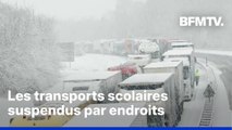 Plus de 1.000 km de bouchons en Île-de-France, 26 départements en vigilance orange