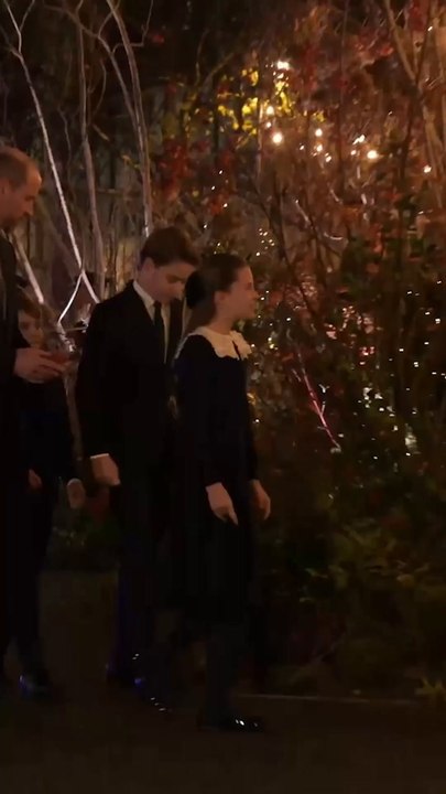 Prince George, Princess Charlotte and Prince Louis look all grown up at Christmas carol service