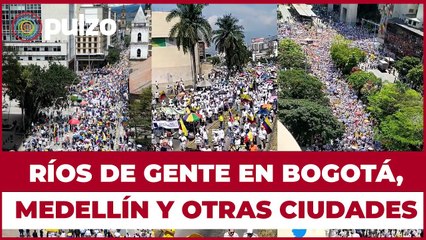 Multitudinaria marcha contra Petro y sus reformas en Bogotá, Medellín y más ciudades | Pulzo