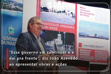 ”Esse governo vai continuar e é daí pra frente”, diz João Azevêdo ao apresentar obras e ações