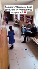 Öğretmenlerin, öğrencilerine “kitap okuyun” demeden onlara örnek olarak teşvik etmesi 😊