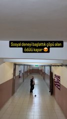 Çevre bilinci oluşturmak için okulda sosyal deney yapmak 👏🏻