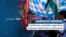 Argentinos rechazan la agresión militar de EE.UU. contra Venezuela