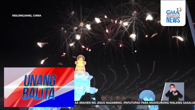 Naglalakihang ice castles at iba pang ice sculptures, tampok sa 27th Harbin Ice Fesitval | Unang Balita