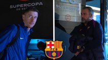 Barcelona hace su llegada a Yeda, Arabia Saudí, para disputar las semifinales de la Supercopa de España