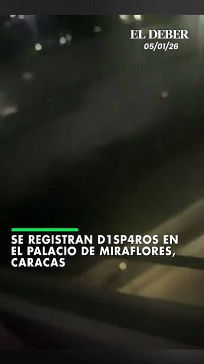 Se registran d1sp4ros en el Palacio de Miraflores, Caracas