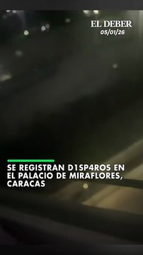 Se registran d1sp4ros en el Palacio de Miraflores, Caracas