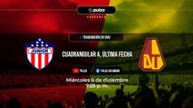 JUNIOR VS. DEPORTES TOLIMA: narración EN VIVO partido cuadrangular A, última fecha Liga BetPlay II