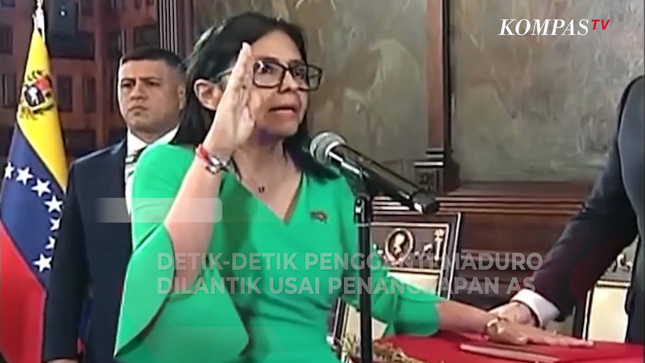 [FULL] Delcy Rodriguez Ucap Sumpah Gantikan Maduro Jadi Presiden Venezuela Sementara