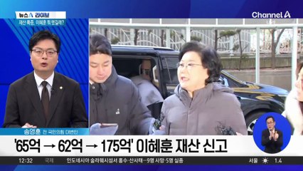 ‘재산 증식’ 이혜훈 청문회 쟁점 전망