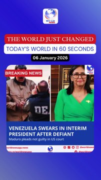 Venezuela swears in interim president after defiant Maduro pleads not guilty in US court