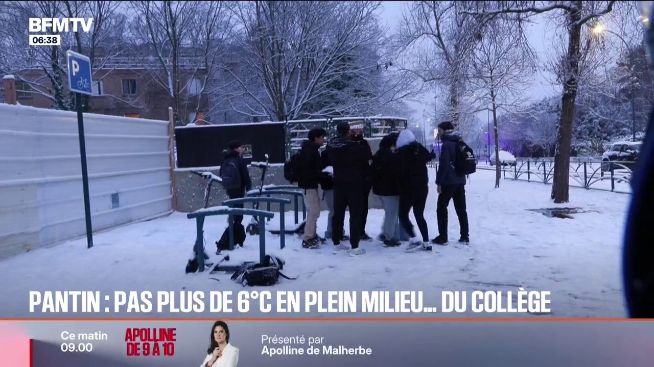 Pas plus de 6°C dans des salles de classe d'un collège de Pantin