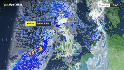 Met Office Tuesday Morning Weather Forecast 06/01/2026