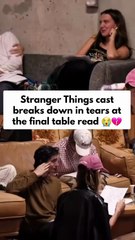 The Stranger Things cast turned emotional during the table read of the Season 5 finale, with tears marking a heartfelt goodbye. Cameras captured the poignant moment featuring Winona Ryder (Joyce Byers), Millie Bobby Brown (Eleven/Jane Hopper), Noah Schnap
