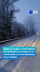 Circulation toujours très délicate à cause de la neige en Loire-Atlantique et en Vendée