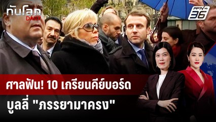 ศาลฟัน! 10 เกรียนคีย์บอร์ด บูลลี่ "ภรรยามาครง" | ทันโลก DAILY | 6 ม.ค. 69
