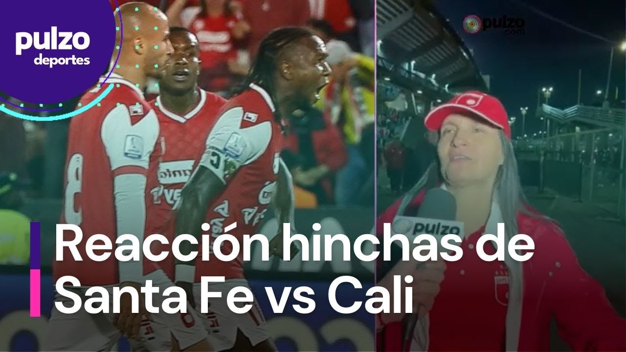 Así reaccionaron los hinchas de Santa Fe con la victoria vs deportivo Cali | Pulzo Deportes
