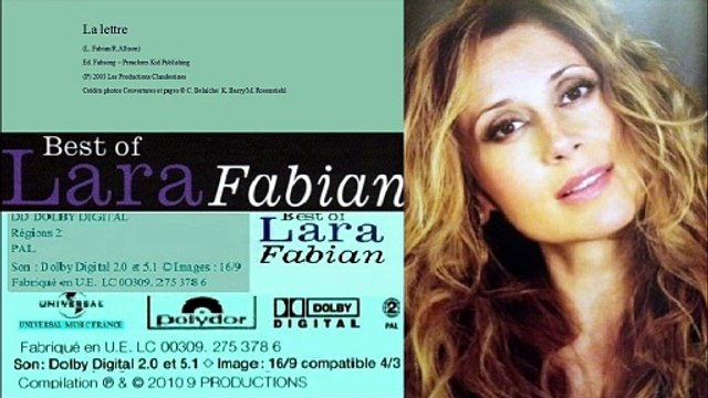 LARA FABIAN — La lettre — (J.F. Lalanne/ L. Fabian – J.F. Lalanne) – (2005) | CD-2 : Best of LARA FABIAN – (de Lara Fabian)